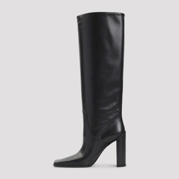 Alaïa Black Calf Leather Ankle Boots - NWT - Picture 2 of 3